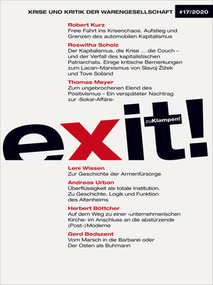 cover image of exit! Krise und Kritik der Warengesellschaft